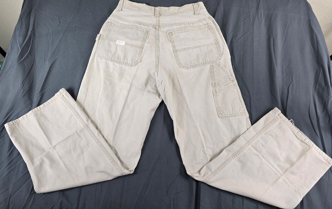 Old Navy Pants Mens 33x32 Beige Utility Cargo Pocket Straight Leg Workwear