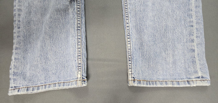 Levis 505 Jeans Mens 34x32 Blue Light Wash Regular Fit Straight Leg Modern