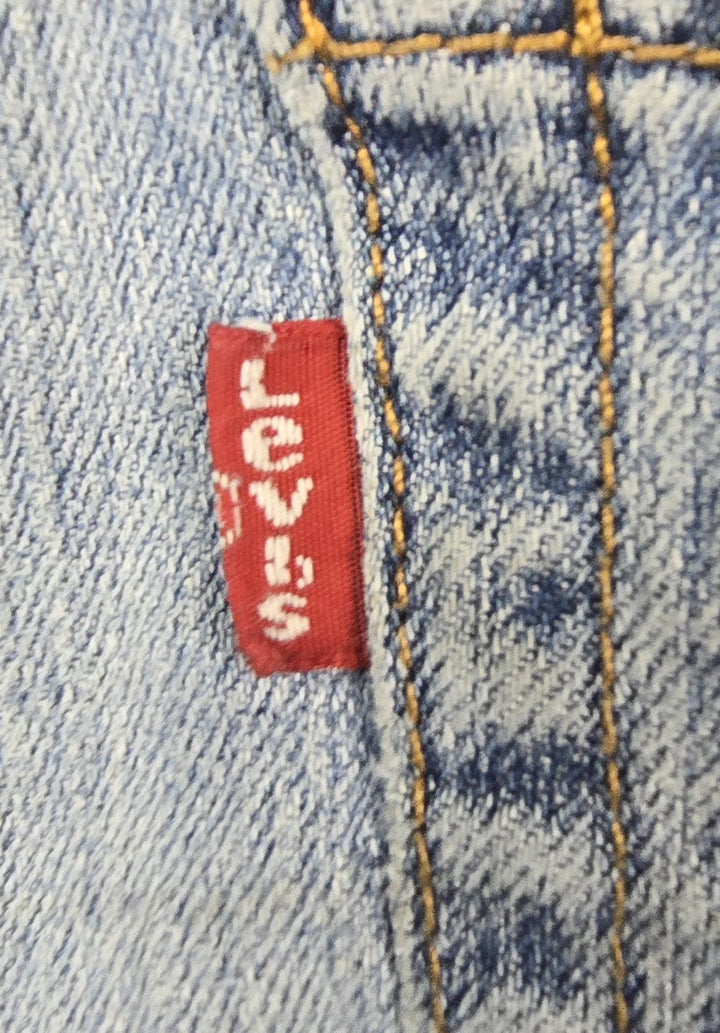 Levis 505 Jeans Mens 34x32 Blue Light Wash Regular Fit Straight Leg Modern