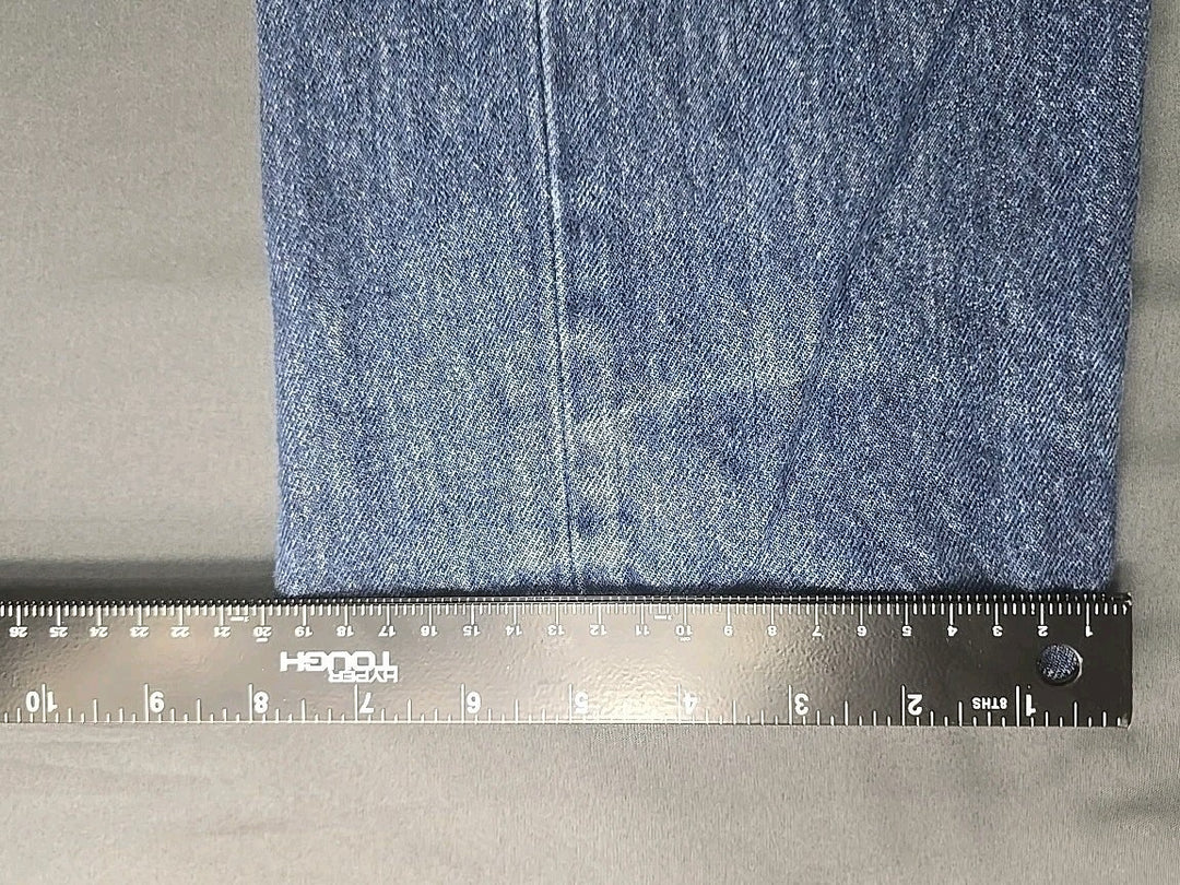 Levi 505 Jeans Mens 33x32 Blue Dark Wash Regular Fit Straight Leg Workwear