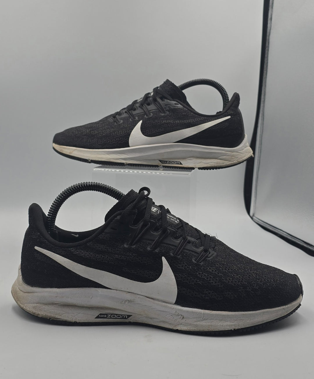 Nike Air Zoom Pegasus 36 AQ2210-004 Women 8 Athletic Running Shoes Black Sneaker