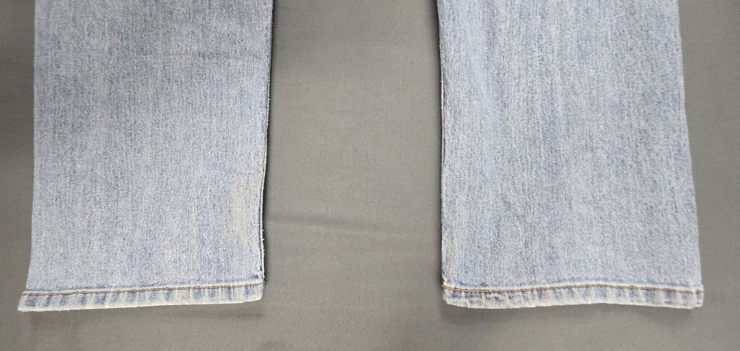 Levis 505 Jeans Mens 34x32 Blue Light Wash Regular Fit Straight Leg Modern