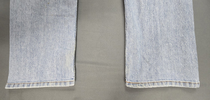 Levis 505 Jeans Mens 34x32 Blue Light Wash Regular Fit Straight Leg Modern