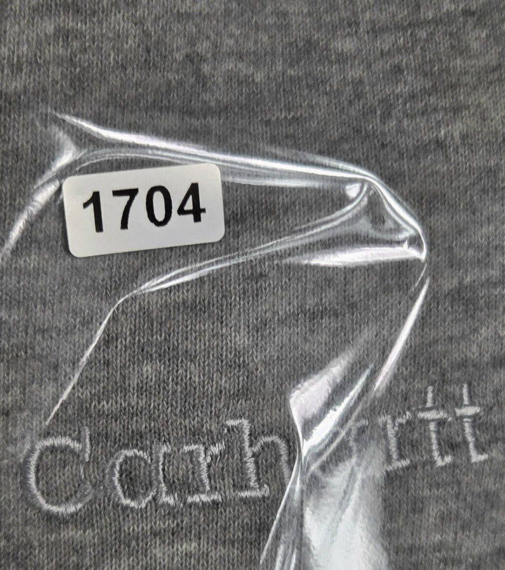Carhartt Mens 3XL Gray Crewneck Sweatshirt Embroidered Logo Pullover Fleece