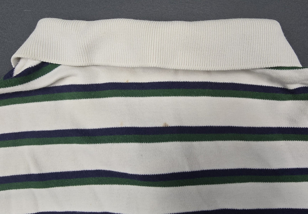 Polo Ralph Lauren Shirt Mens XL Multicolor Stripe Embroidered Logo Short Sleeve