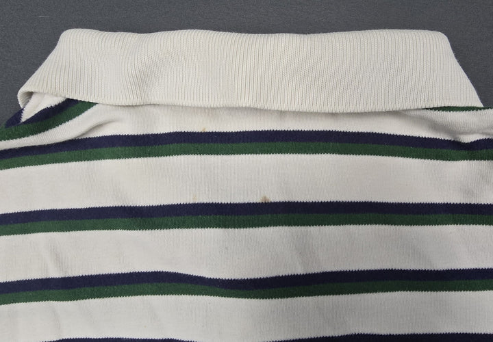 Polo Ralph Lauren Shirt Mens XL Multicolor Stripe Embroidered Logo Short Sleeve