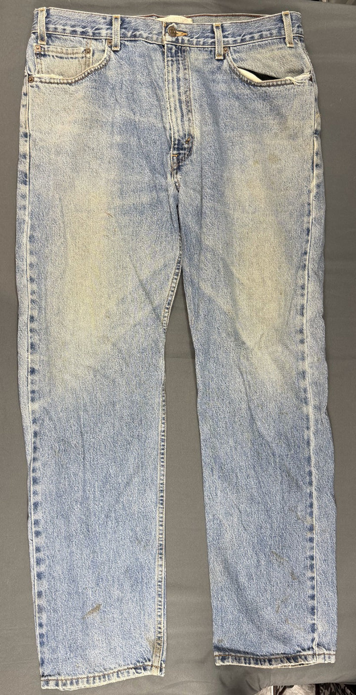 Signature by Levi Strauss &amp; Co Jeans Mens 38x34 Blue Denim Regular Fit Straight