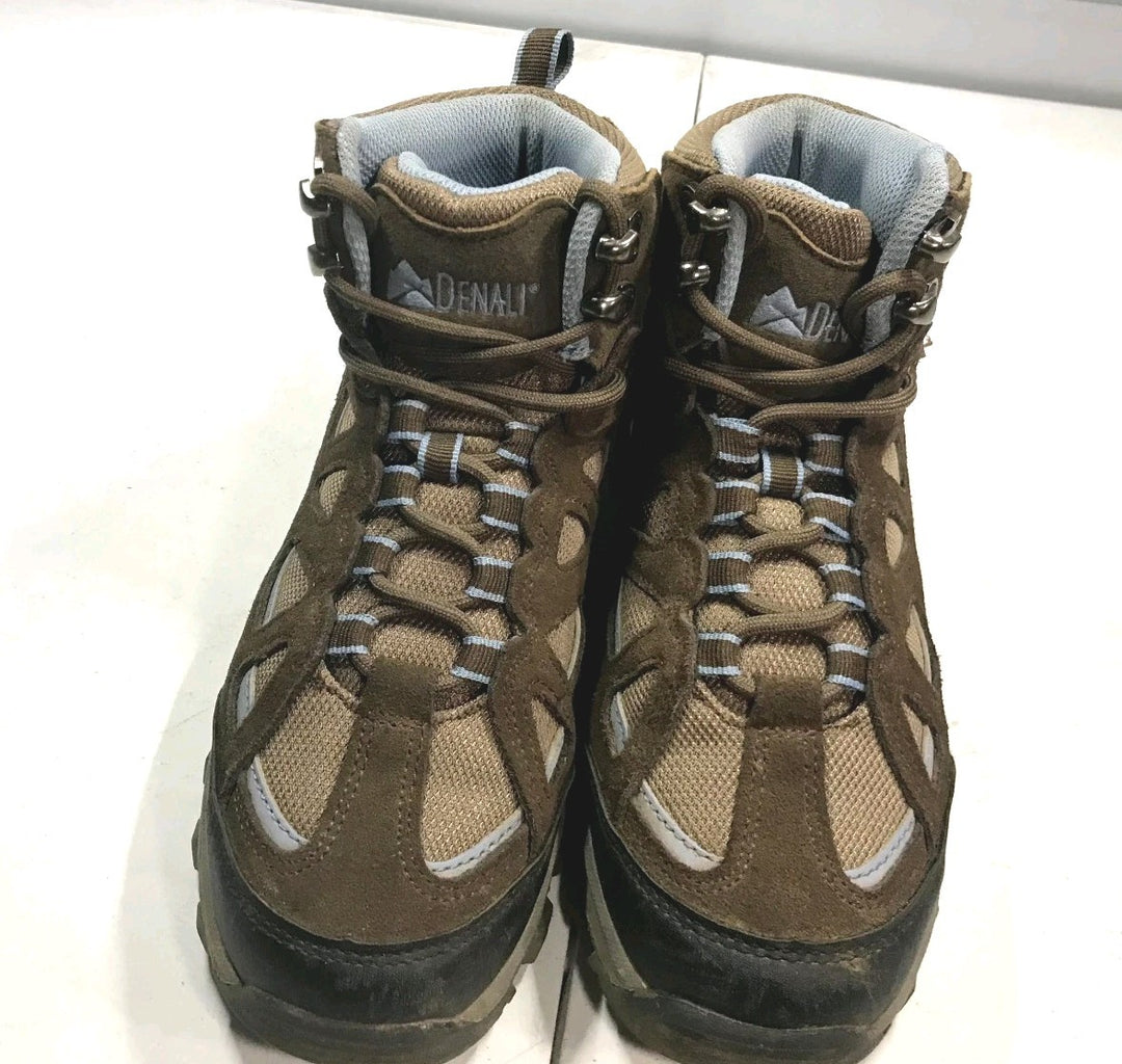 Denali Outback Hiking Boot Women Brown leather Mid Top Lace Up Outdoor Shoes - 7