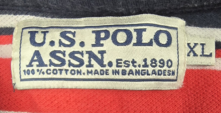 VTG U.S. Polo Assn. Polo Mens XL Multicolor Pullover Callared Short Sleeve