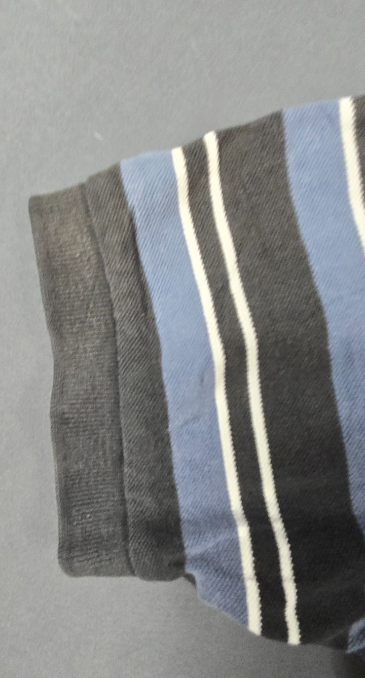 Vintage Polo Ralph Lauren Polo Shirt Mens Large Cotton Striped Side Slits Golf