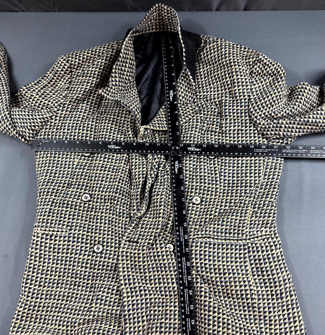 Mens Blazer Jacket Multicolor Double Breasted Peak Lapel Formal Office Wear