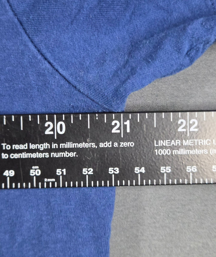 Tommy Hilfiger T-Shirt Mens Large Blue White New York City Crest Logo CoTommtton