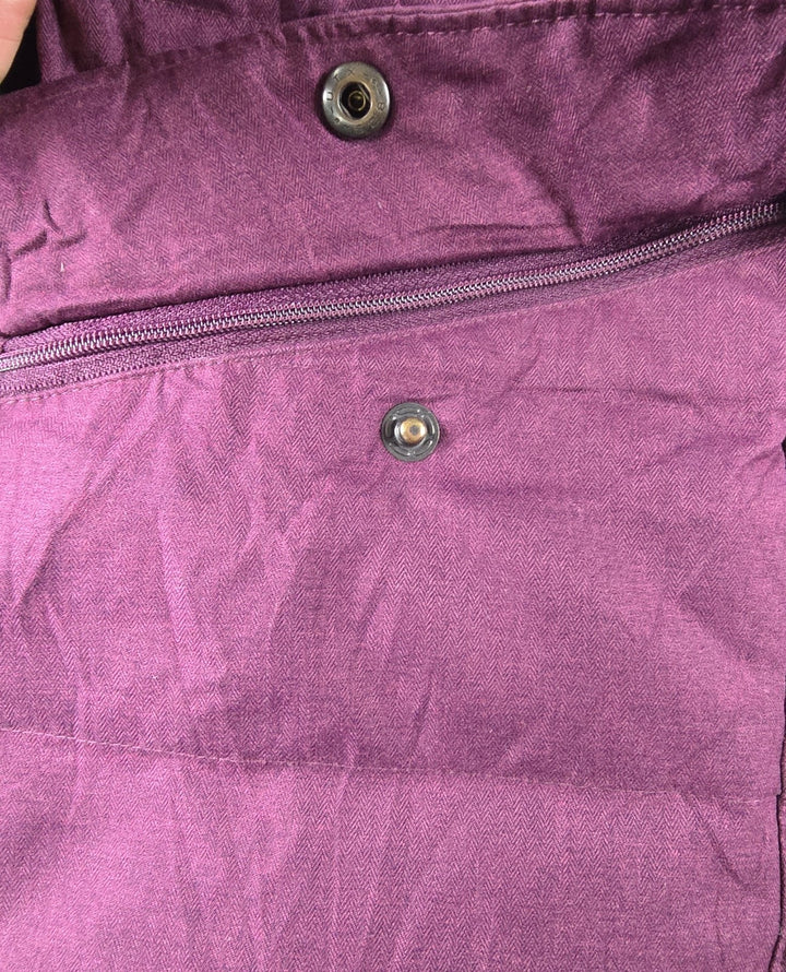 Columbia Jacket Womens Small Purple Full Zip Hooded Logo Parka Puffer Coat