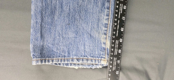 Levis 501 Jeans Mens 36X29 Blue Medium Wash Straight Leg Fit Button Fly Modern