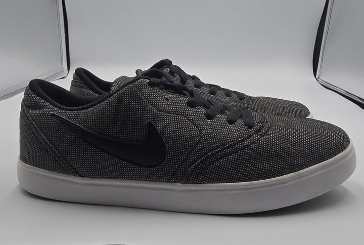 Nike Check Canvas SB 905373-008 Youth 7 Shoes Black Swoosh Lace Up Sneakers