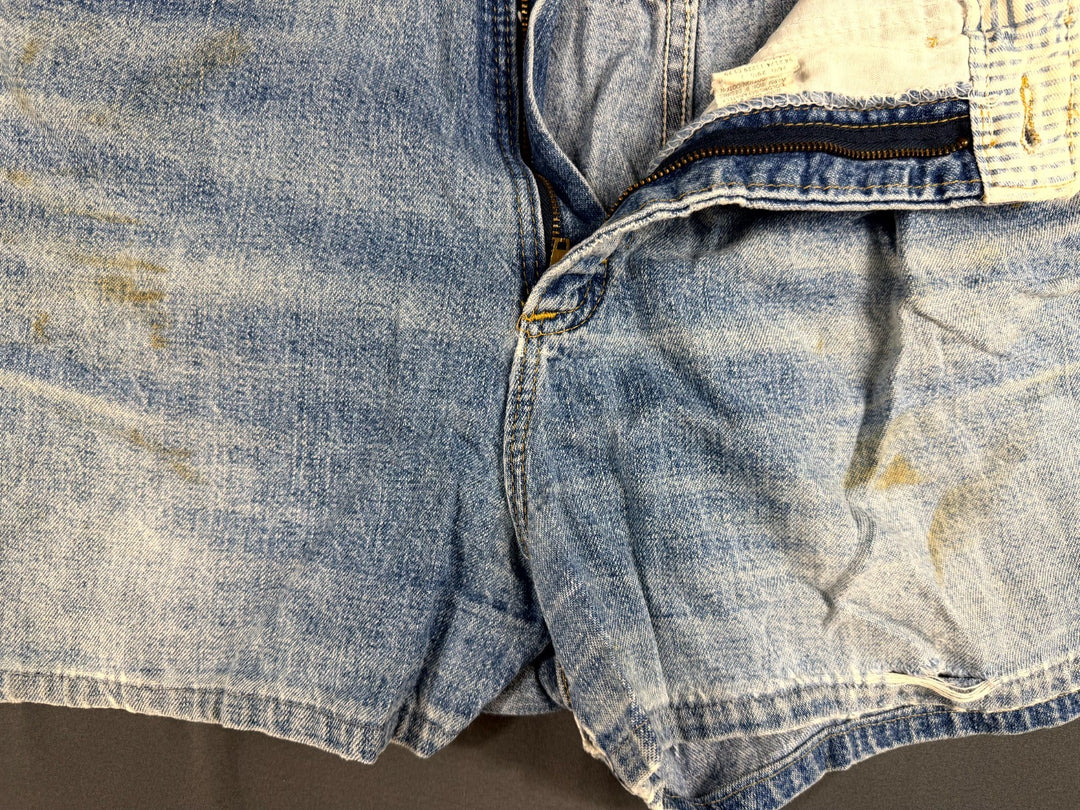 Vintage Lee Shorts Womens 12 Blue Denim 5-Pockets Whiskered Classic Americana