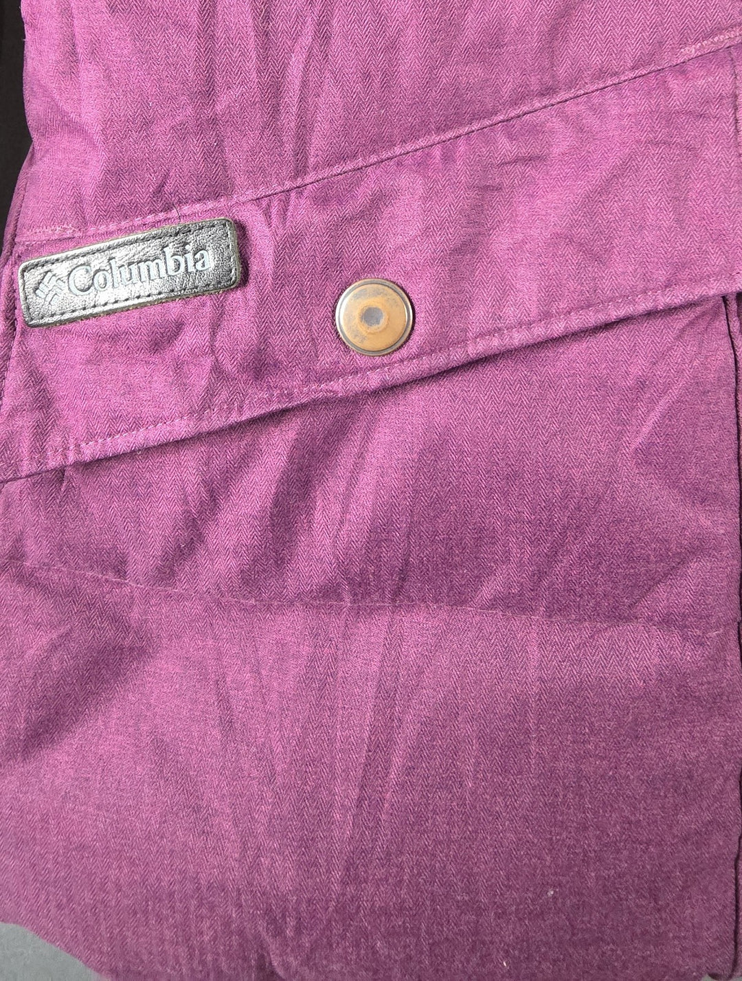 Columbia Jacket Womens Small Purple Full Zip Hooded Logo Parka Puffer Coat