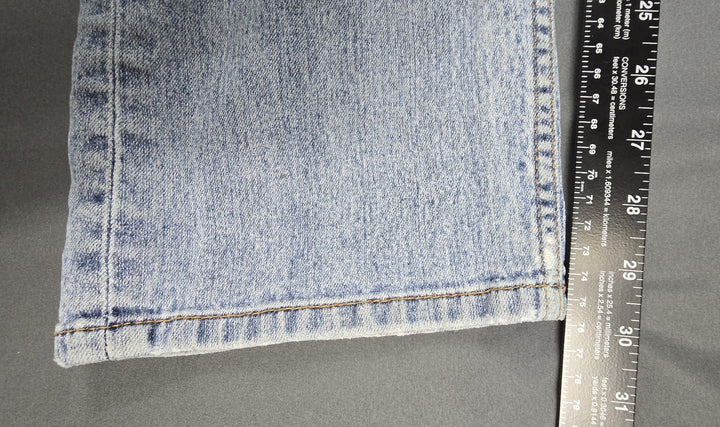Levis 505 Jeans Mens 34x32 Blue Light Wash Regular Fit Straight Leg Modern