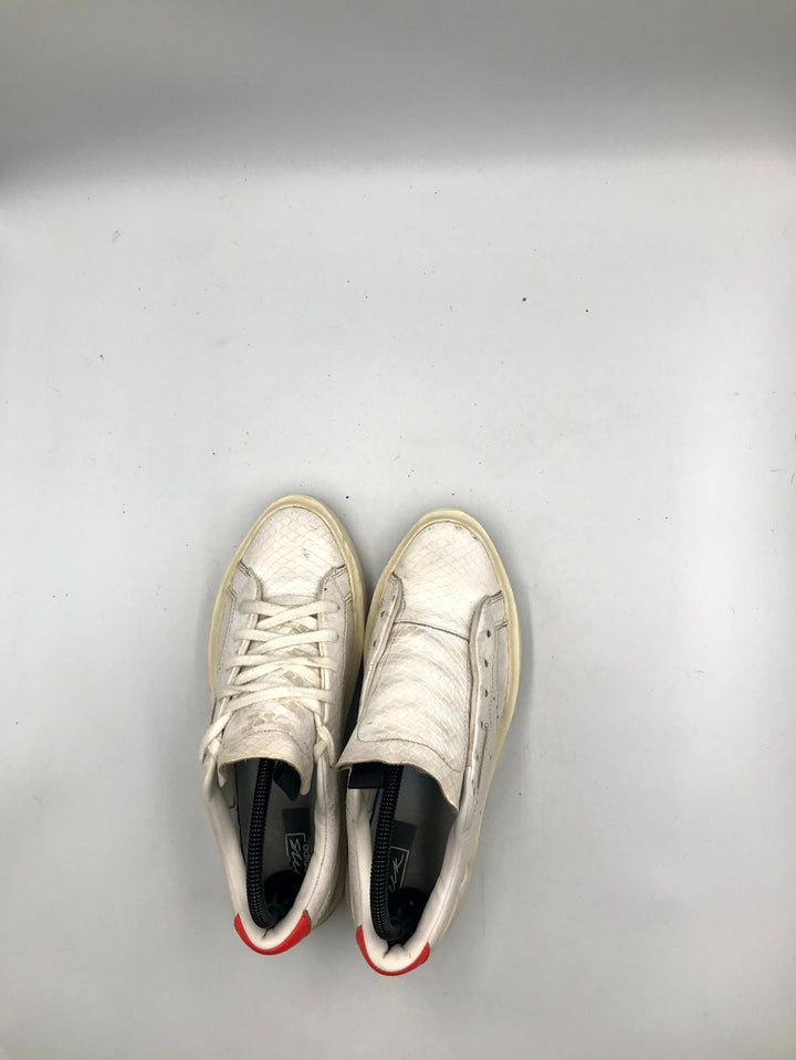 Adidas Originals Sleek Super Platform Sneakers Women White Lace Up Low Top - 7.5