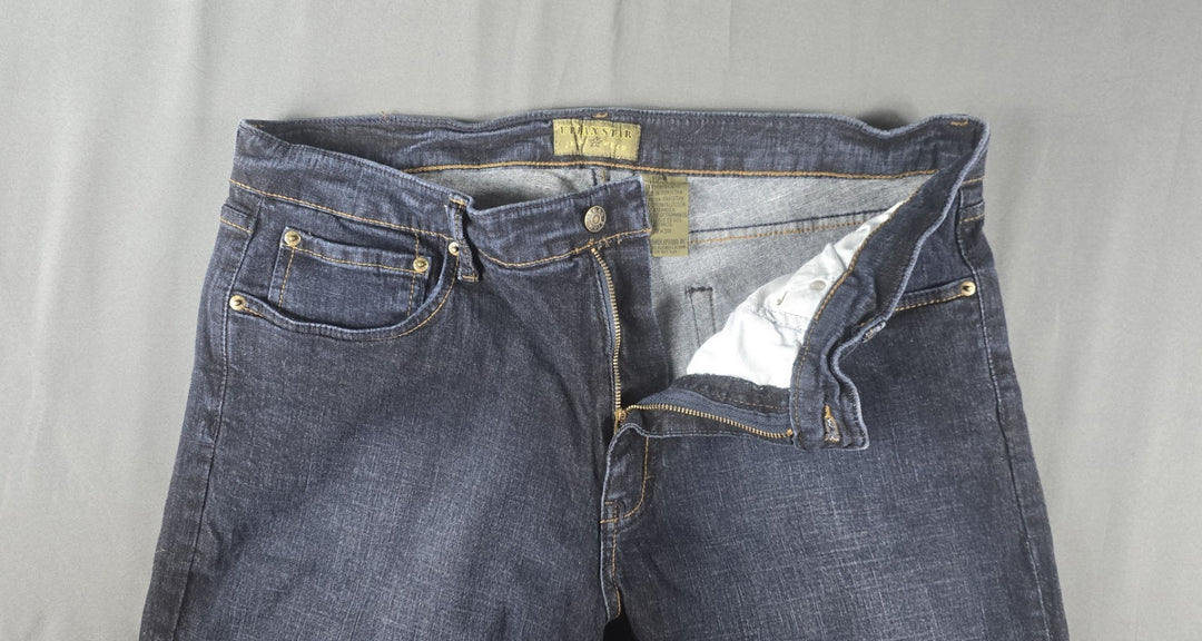 Uban Star Jean Mens 38x30 Blue Dark Wash Straight Leg Relaxed Fit