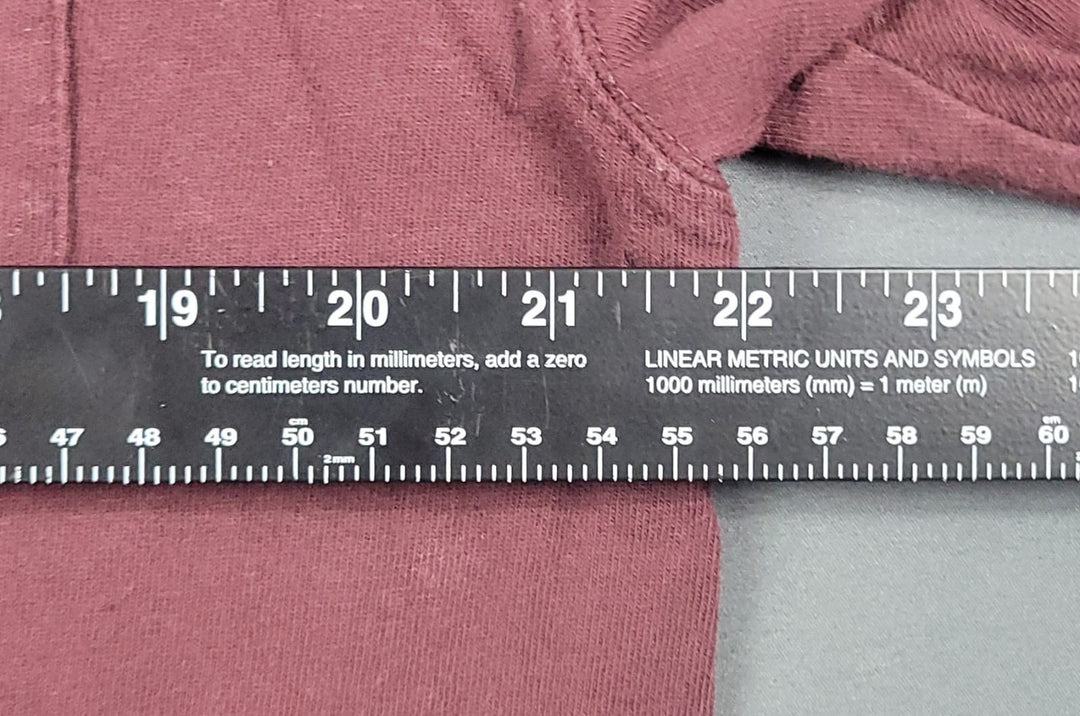 Carhartt Shirt Men’s K87 Medium Burgundy Logo Loose Fit Short Sleeve Pocket