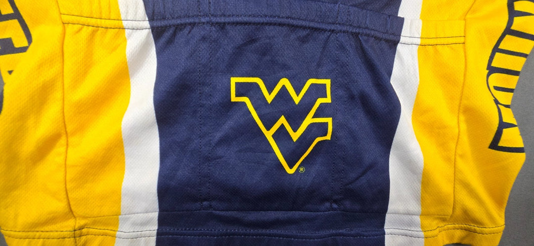 Adrenaline Promotions NCAA West Virginia Mountaineers Cycling Jersey Mens M Blue
