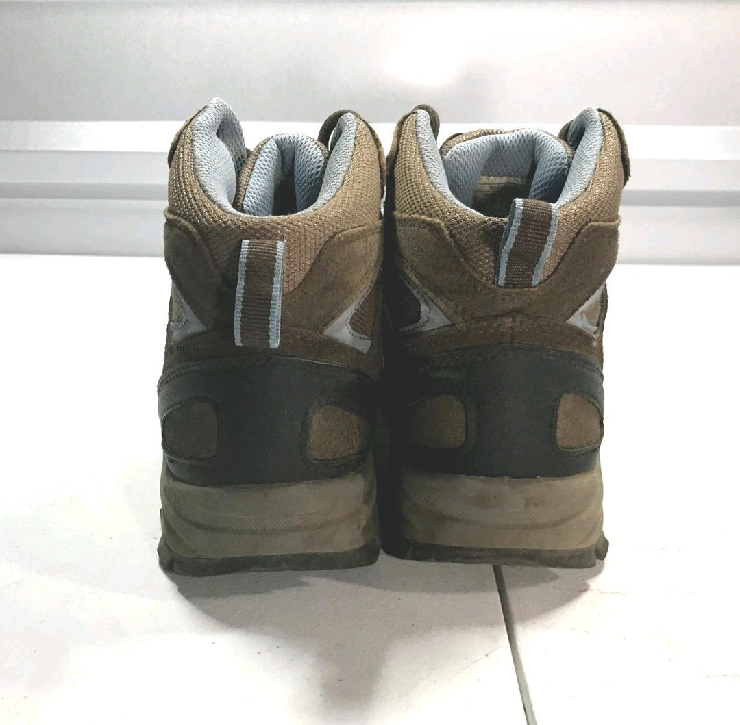 Denali Outback Hiking Boot Women Brown leather Mid Top Lace Up Outdoor Shoes - 7