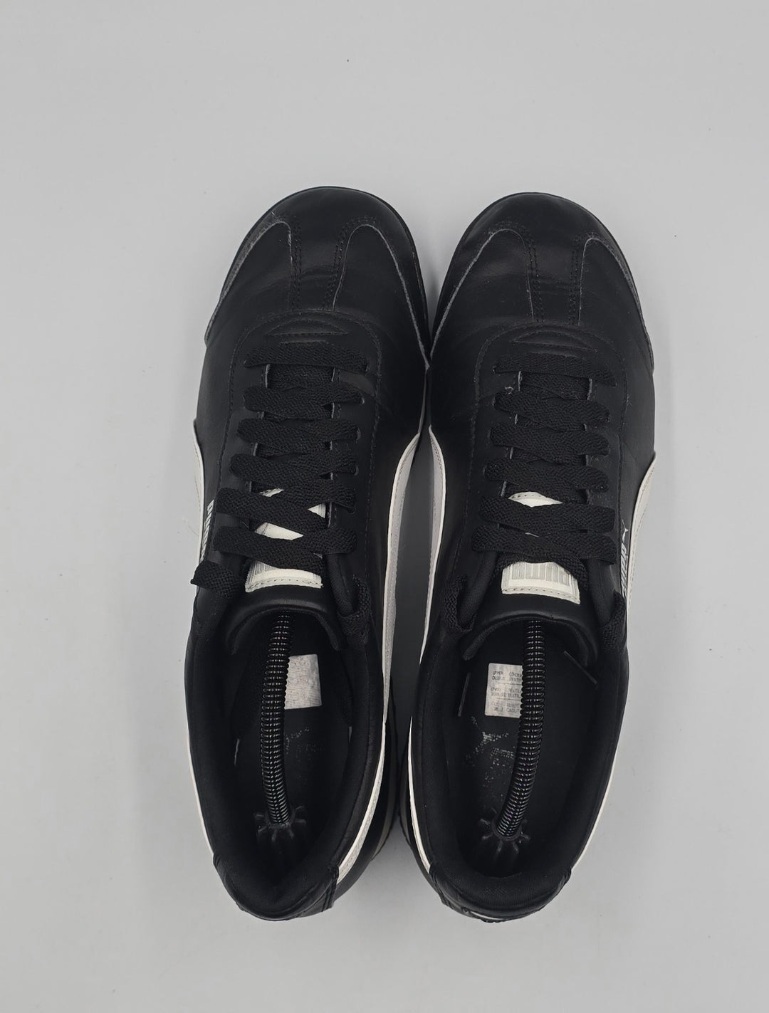 Puma Roma Basic 353572-11 Mens 11.5 Athletic Shoes Core Black Leather Sneakers