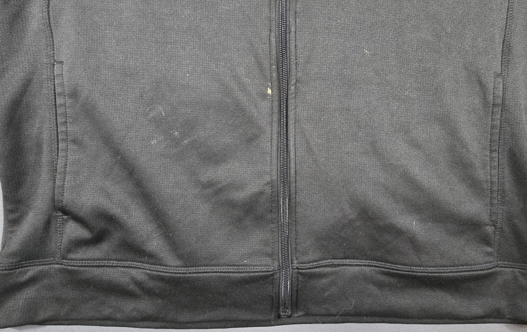 Eddie Bauer Freedom Hoodie Mens L Black Raglan Sleeve Moisture Wicking Full Zip