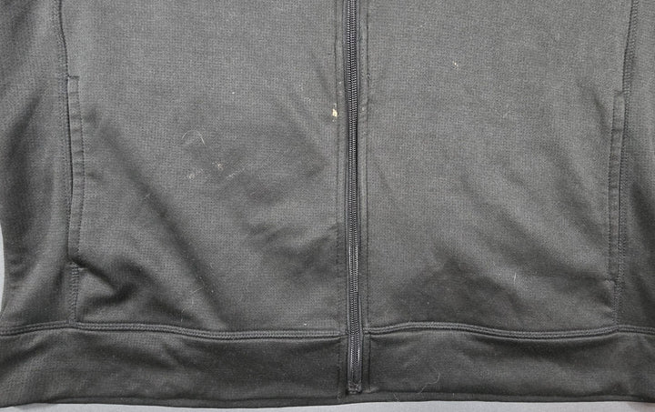 Eddie Bauer Freedom Hoodie Mens L Black Raglan Sleeve Moisture Wicking Full Zip