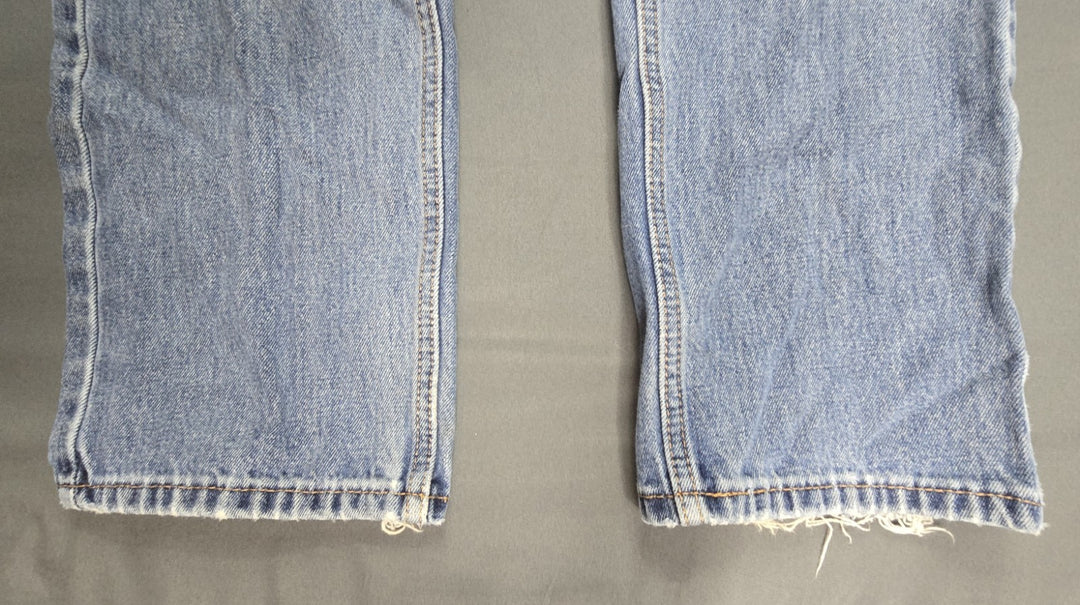 Levis 505 Jeans Mens 34x34 Light Wash Regular Fit Straight Leg Modern