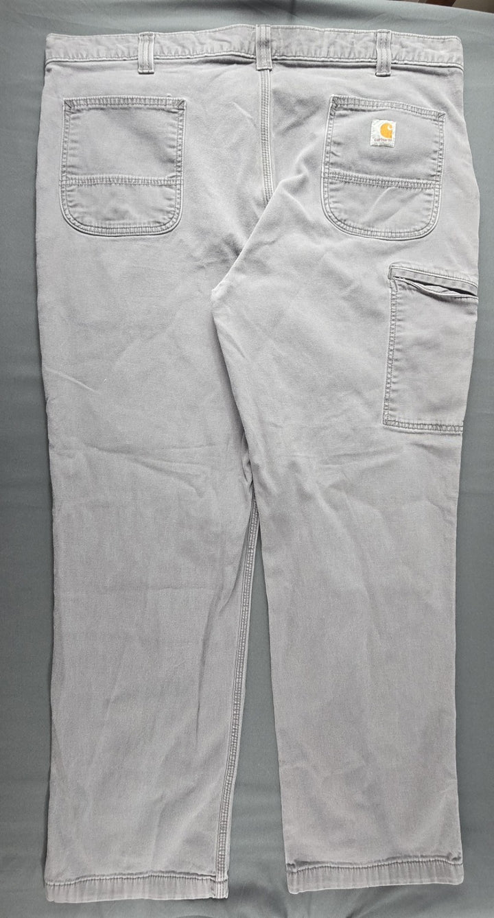 Carhartt Pants Mens 42x32 Grey Relaxed Fit Straight Leg Carpenter Workwear