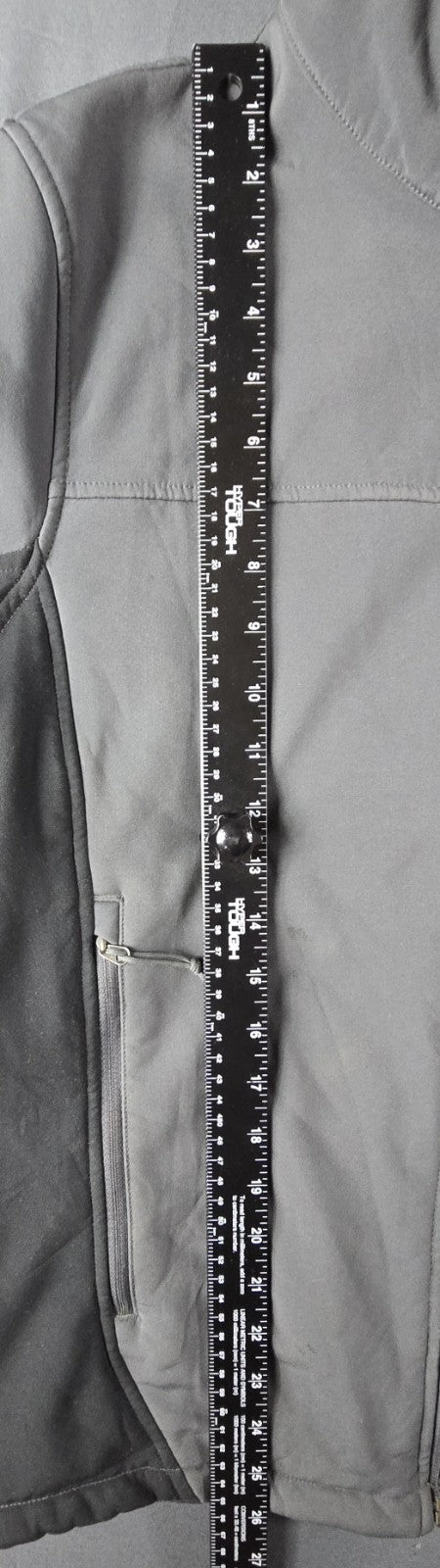 Columbia Jacket Mens Medium Gray Full Zip Logo Fleece Lined Interchange  Coat