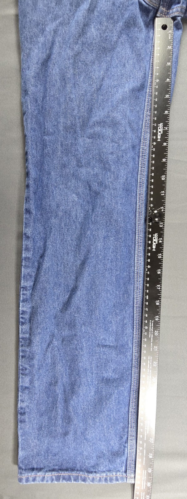 Carhartt FR Jeans Womens 2x32 Blue Medium Wash Regular Fit Straight Leg Workwear
