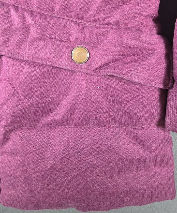 Columbia Jacket Womens Small Purple Full Zip Hooded Logo Parka Puffer Coat