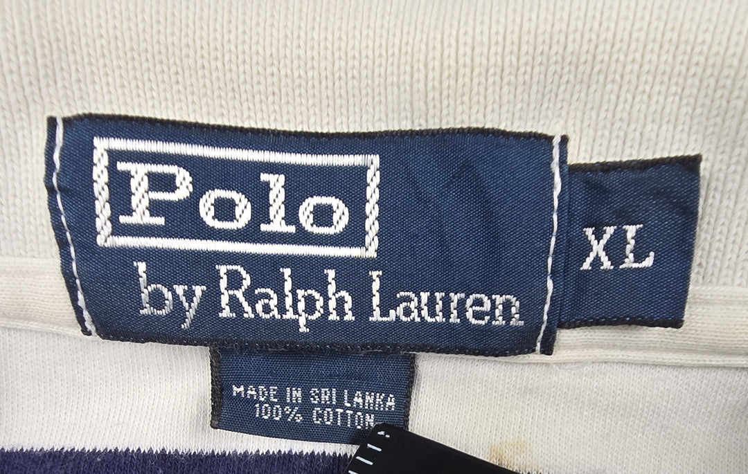 Polo Ralph Lauren Shirt Mens XL Multicolor Stripe Embroidered Logo Short Sleeve
