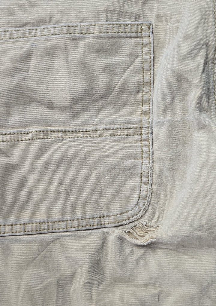 Carhartt Jeans Mens 40x32 Beige Tan Double Knee Straight Leg Relaxe Fit Workwear