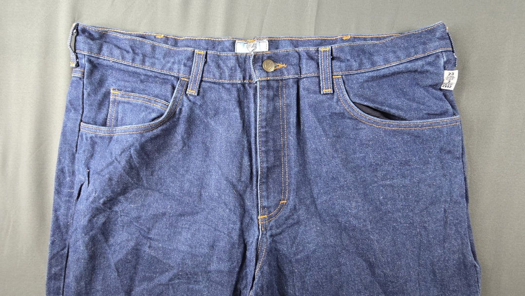 Tyndale FR Jeans Mens 38x34 Blue Med Wash Workwear Flame Resistant Made In USA