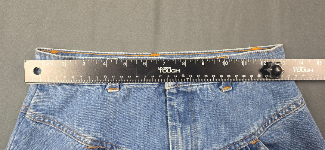 Vintage Carolina Bay A Line Skirt Womens Large Blue Denim Western High Waisted
