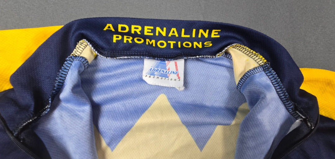 Adrenaline Promotions NCAA West Virginia Mountaineers Cycling Jersey Mens M Blue