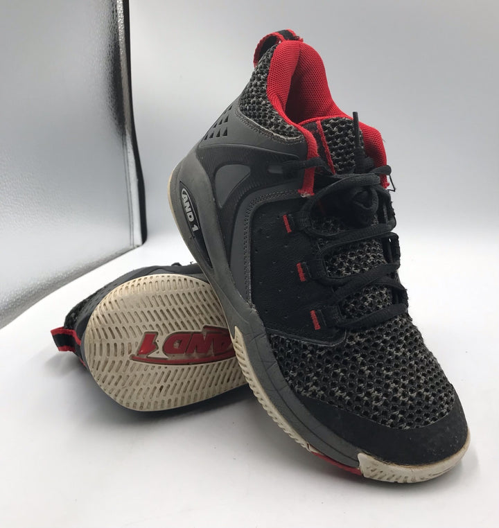 AND1 Takeoff 3.0 GS AD90104BBVR Boy 5 Basketball Shoes Black Castle Rock Sneaker