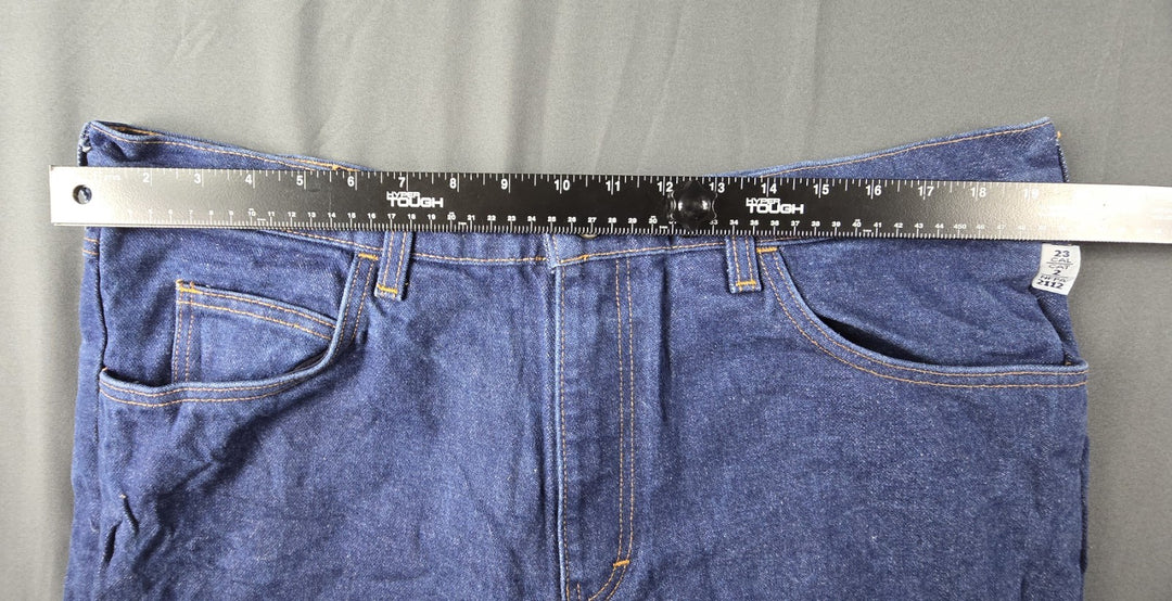 Tyndale FR Jeans Mens 38x34 Blue Med Wash Workwear Flame Resistant Made In USA