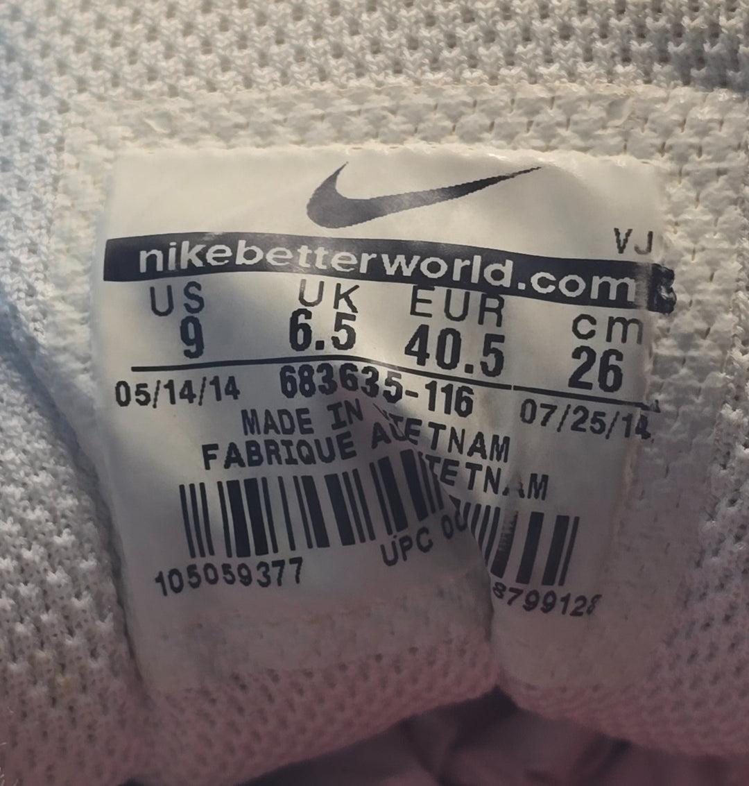 Nike Air Max Tailwind 7 683635-116 Women 9 Running Shoe White Hyper Pink Sneaker