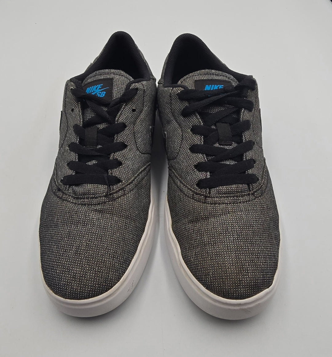 Nike Check Canvas SB 905373-008 Youth 7 Shoes Black Swoosh Lace Up Sneakers