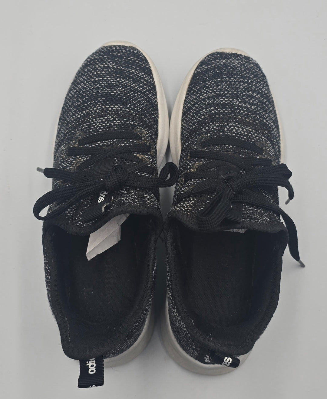 Adidas Cloudfoam Pure DB0694 Womens US 6 Running Shoes Black White Sneakers