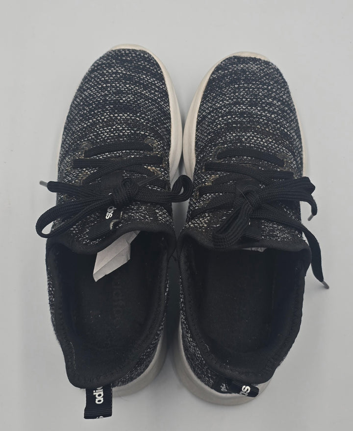 Adidas Cloudfoam Pure DB0694 Womens US 6 Running Shoes Black White Sneakers
