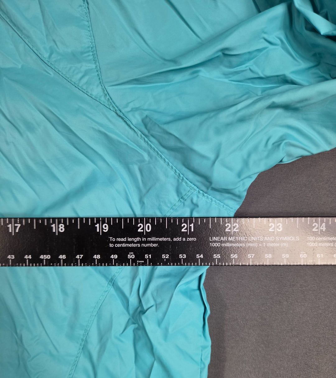 Columbia Sportswear Windbreaker Jacket Womens XL Aqua Blue Full Zip Mock Neck