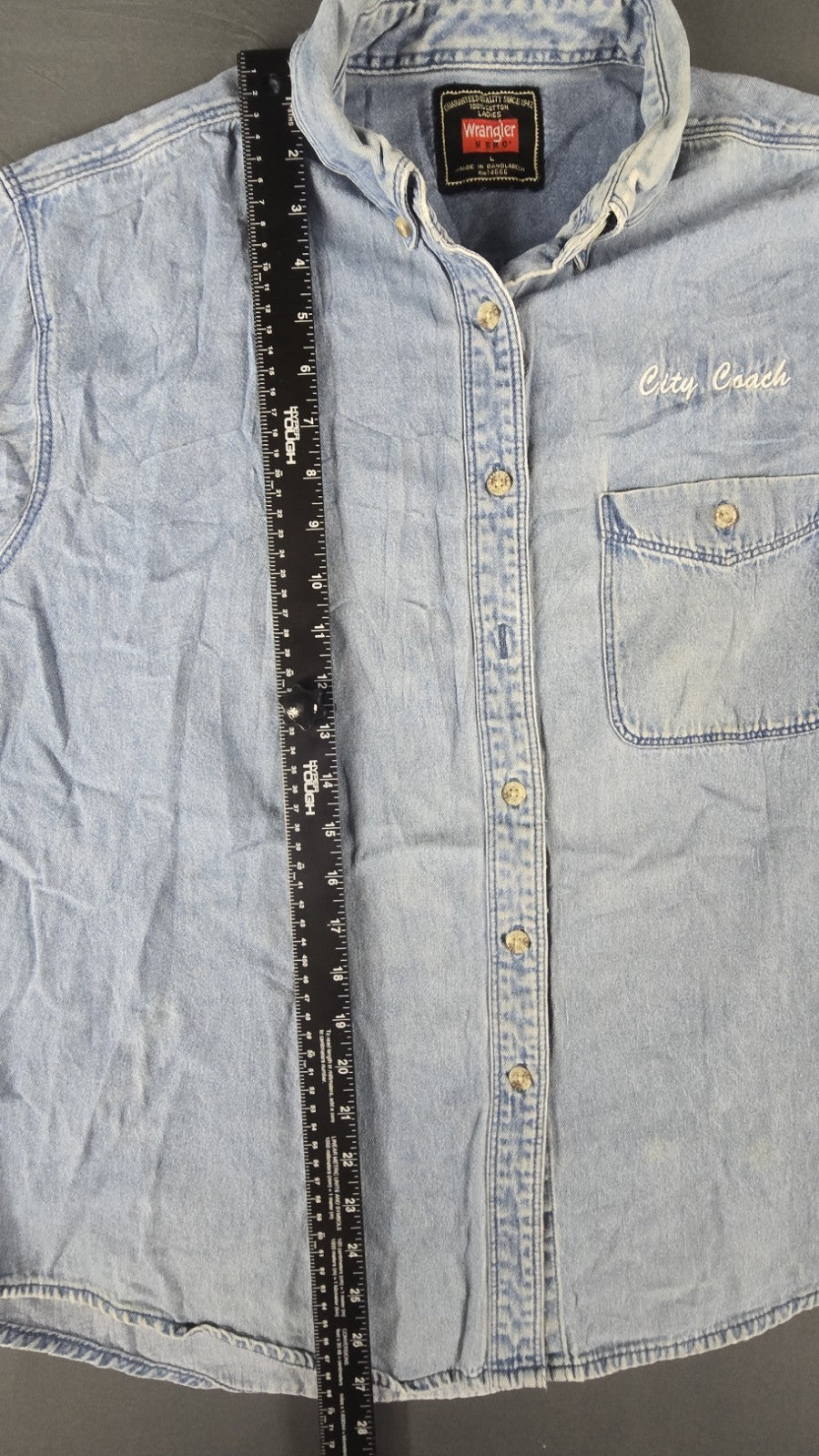 Wrangler Hero City Coach Denim Shirt Men&