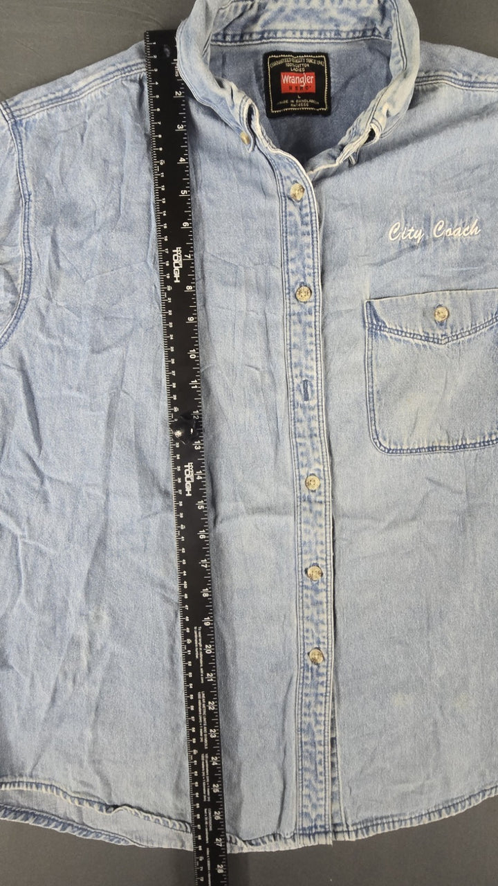 Wrangler Hero City Coach Denim Shirt Men&