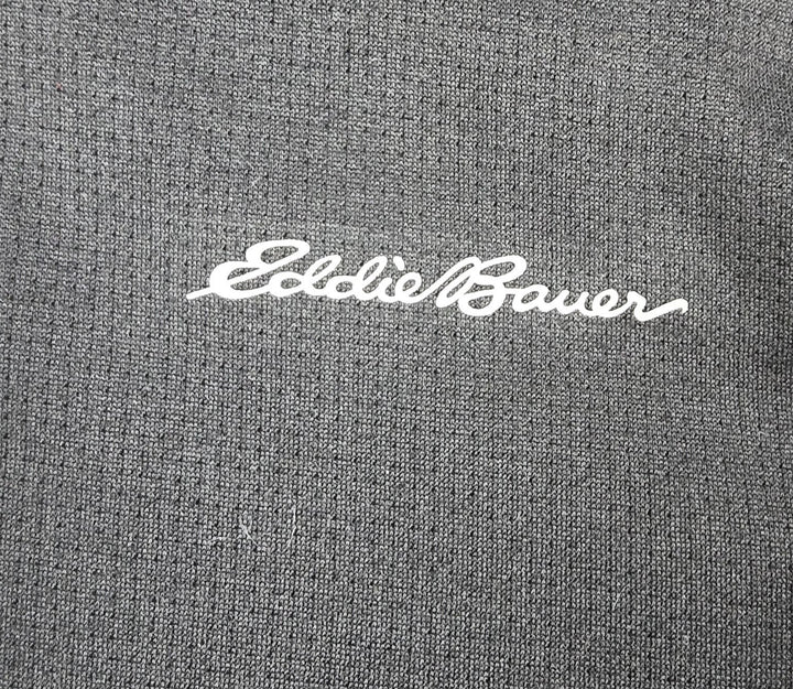 Eddie Bauer Freedom Hoodie Mens L Black Raglan Sleeve Moisture Wicking Full Zip